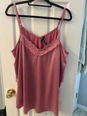 torrid Rose Pink Lace-Trim Camisole